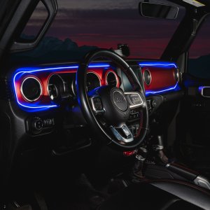 Jeep Wrangler JL LED Dash Strip Kit - Interior - ORACLE Lighting - Dynamic ColorSHIFT - `18-`23